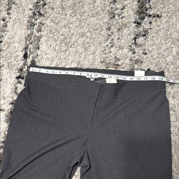 MATERNITY LOFT PANTS  Gray Dress Straight Flare - Picture 4 of 11